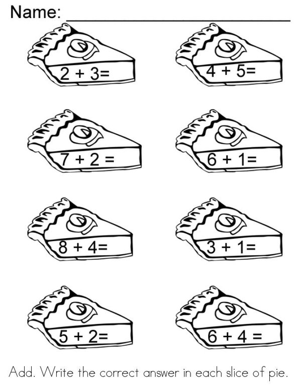 November Math Mini Book - Sheet 5