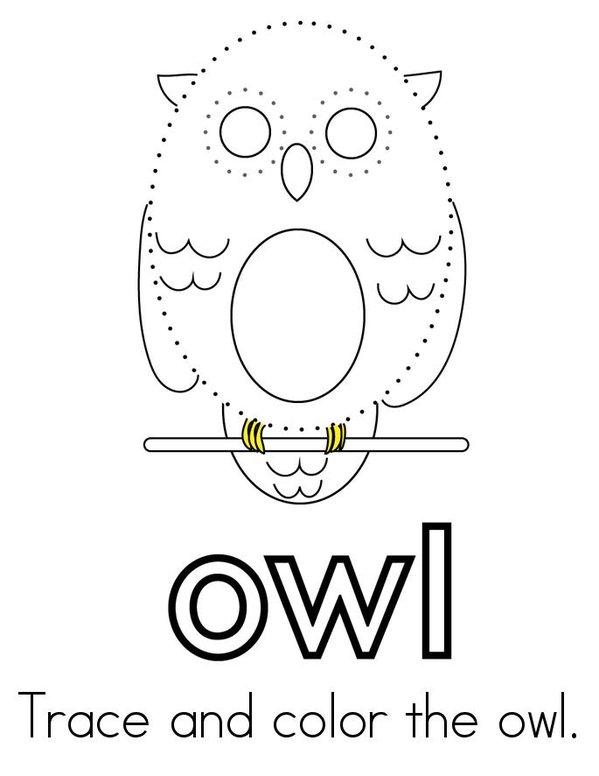 Owl Book Mini Book - Sheet 2
