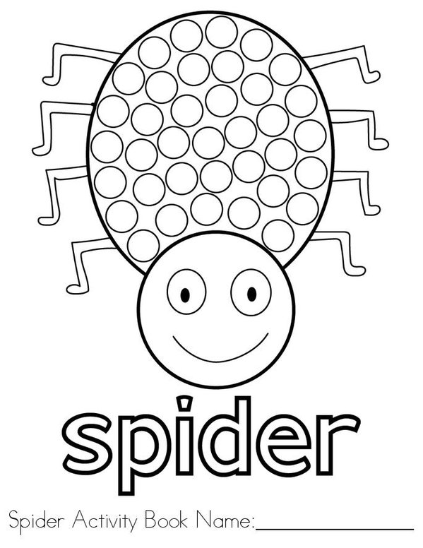 Spider Activity Book Mini Book - Sheet 1