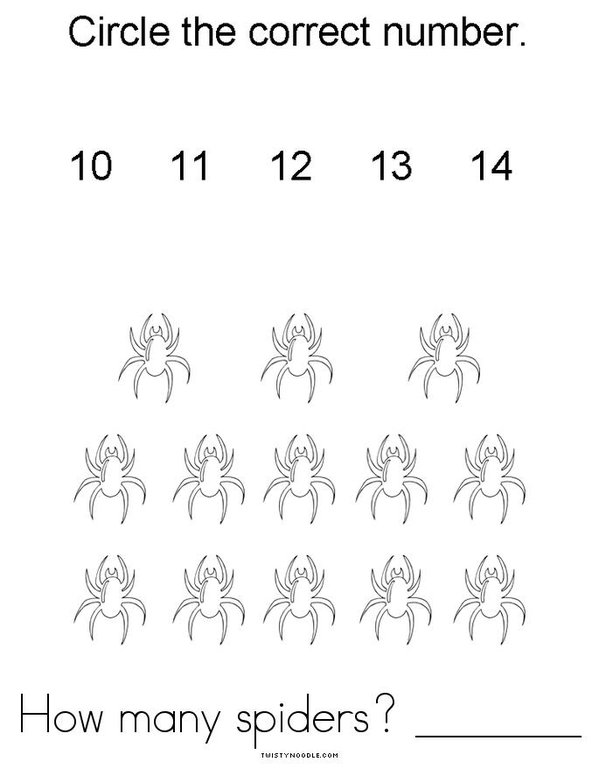Spider Activity Book Mini Book - Sheet 4