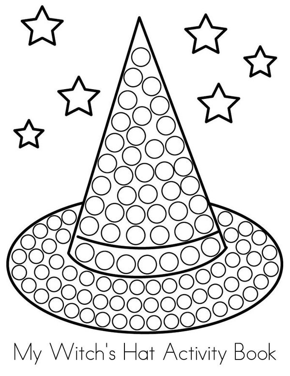 My Witch's Hat Activity Book Mini Book - Sheet 1