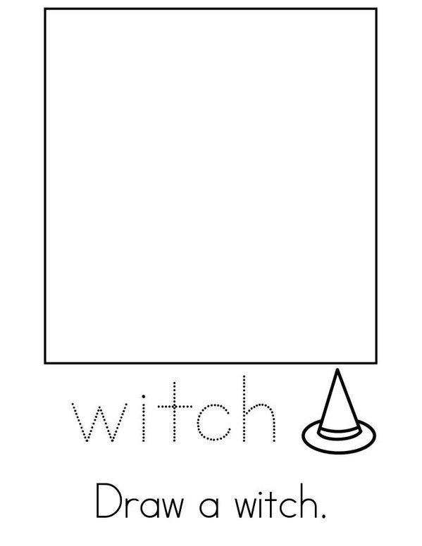 My Witch's Hat Activity Book Mini Book - Sheet 3