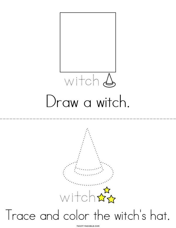 My Witch's Hat Activity Book Mini Book - Sheet 2