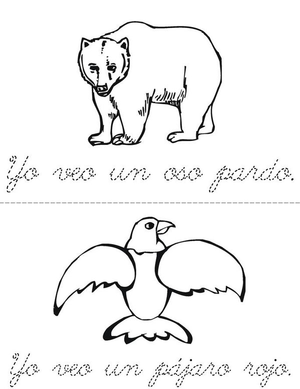 Yo veo una rana, yo veo un sapo Mini Book - Sheet 1