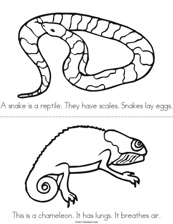 REPTILES Mini Book - Sheet 2