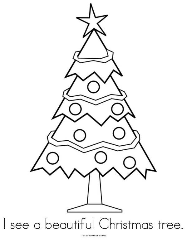 I See a Christmas Tree Mini Book - Sheet 9