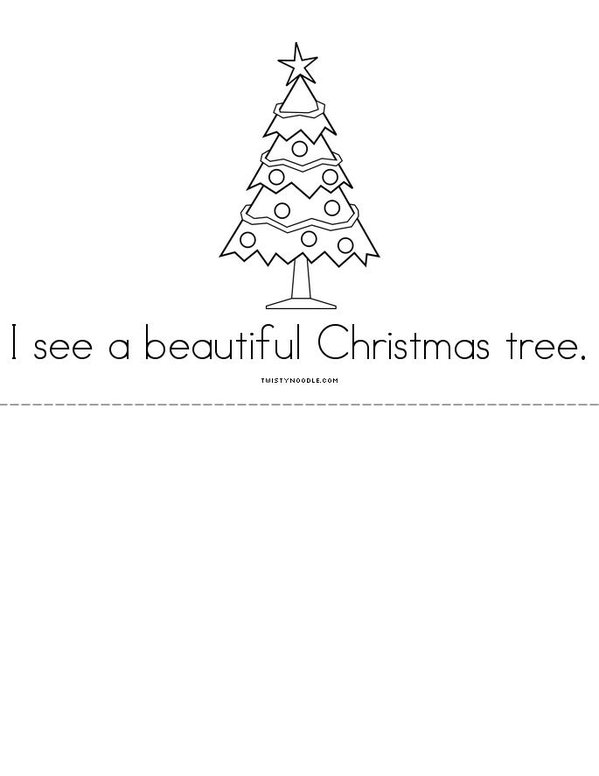 I See a Christmas Tree Mini Book - Sheet 5