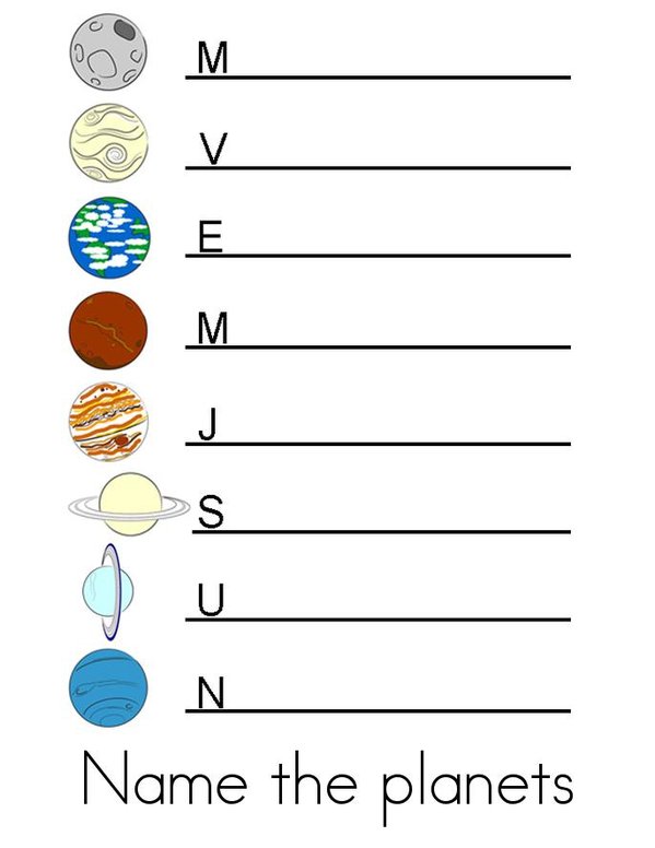 Tisjean's Solar system Mini Book - Sheet 12