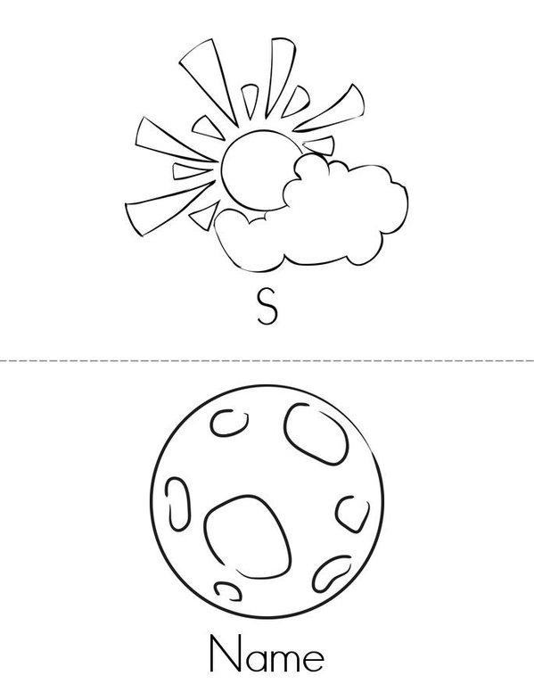 Tisjean's Solar system Mini Book - Sheet 3