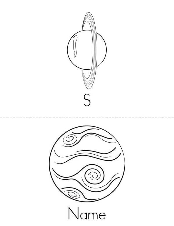 Tisjean's Solar system Mini Book - Sheet 4