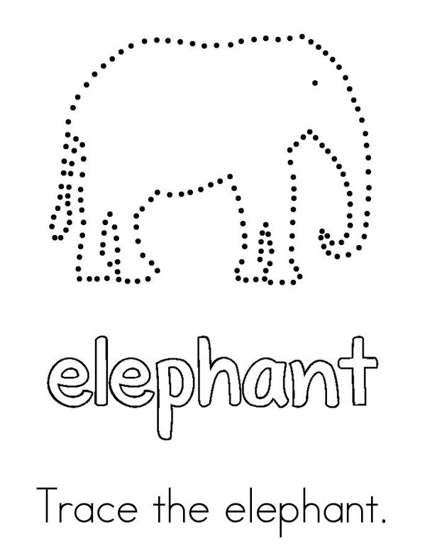 My Elephant Activity Book Mini Book - Sheet 2