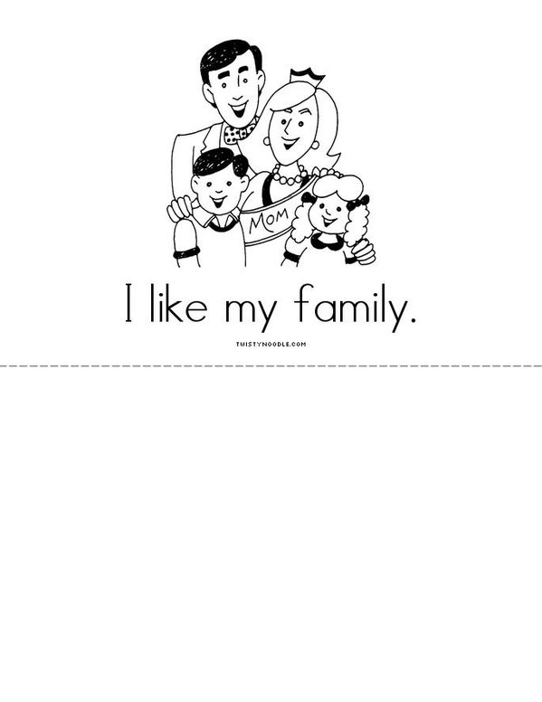 My Family Mini Book - Sheet 5