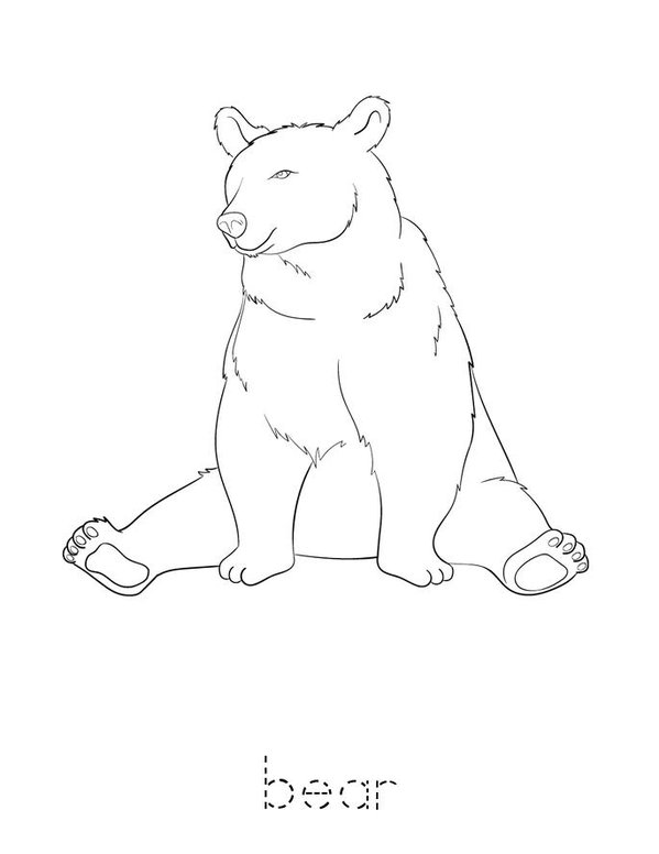 B is for Bear Mini Book - Sheet 3