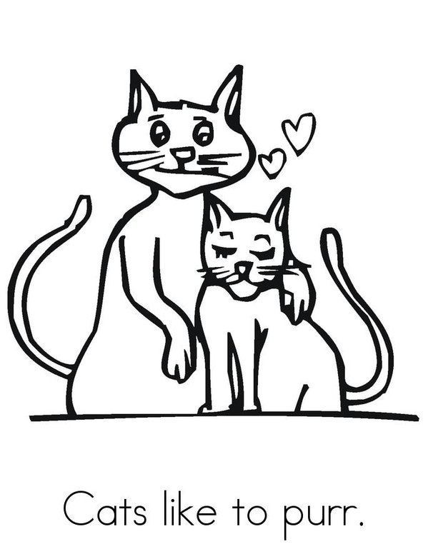 The Cats! Mini Book - Sheet 1