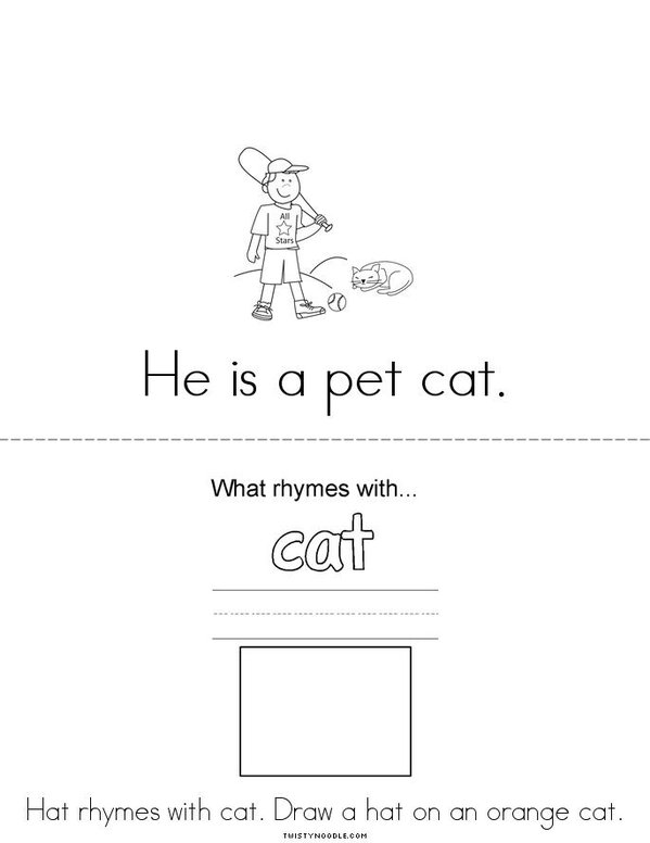 The Cats! Mini Book - Sheet 2