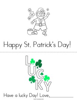 St. Patrick's Day Card Book