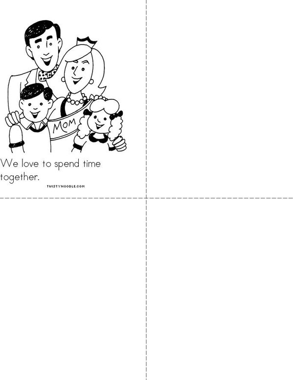 My Family and Friends Mini Book - Sheet 3