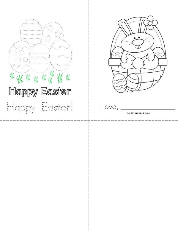 Easter Card Mini Book