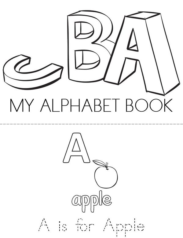 MY ALPHABET BOOK Mini Book - Sheet 1