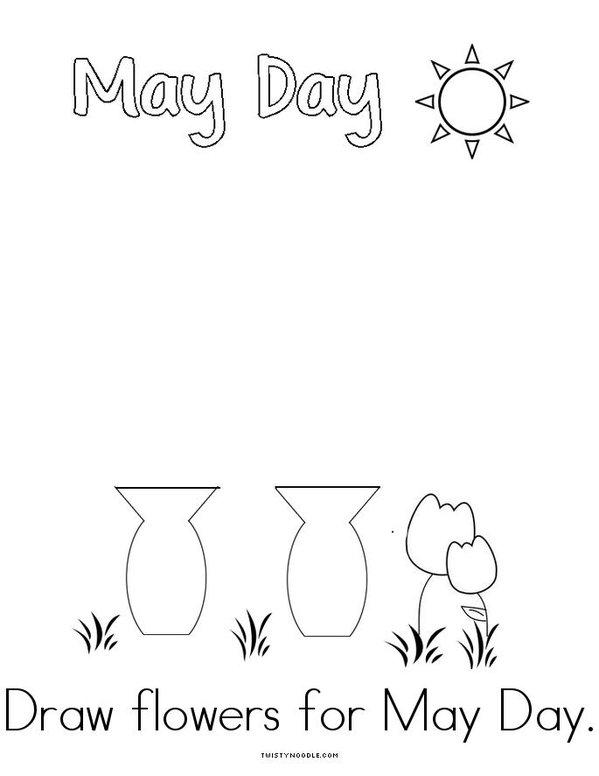 May Day Mini Book - Sheet 2