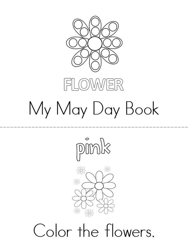 My May Day Activity Book Mini Book - Sheet 1