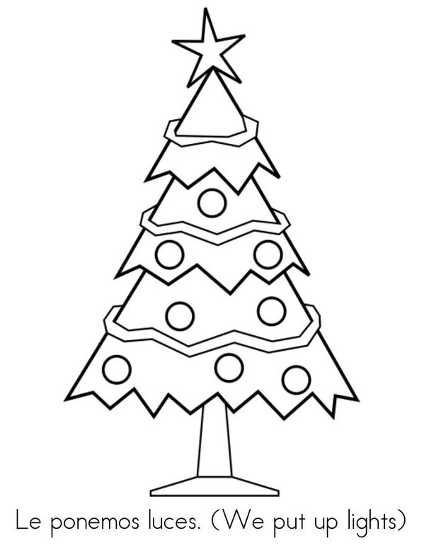 Decorar un Arbol (Decorate a Tree) Mini Book - Sheet 2