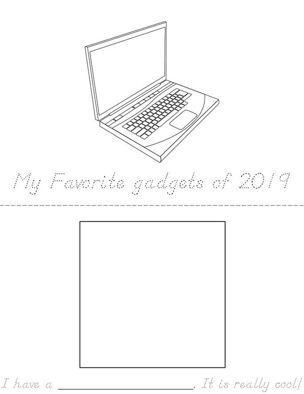 4th grade: My favorite gadgets Mini Book - Sheet 1