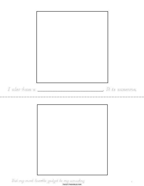 4th grade: My favorite gadgets Mini Book - Sheet 2