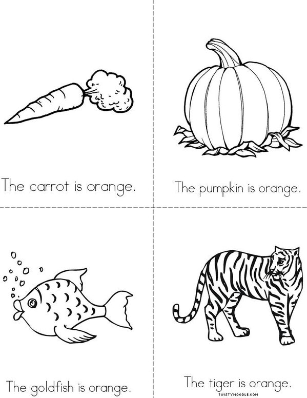 color orange coloring page