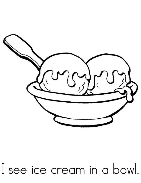 Ice cream Mini Book - Sheet 3