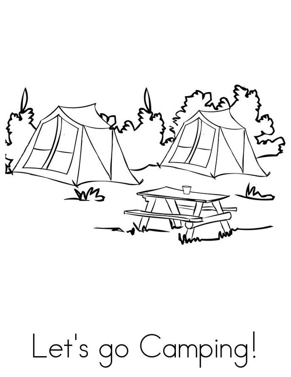 Camping Mini Book - Sheet 1