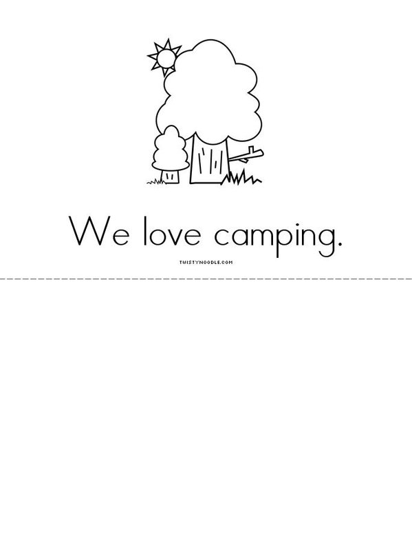 Camping Mini Book - Sheet 4