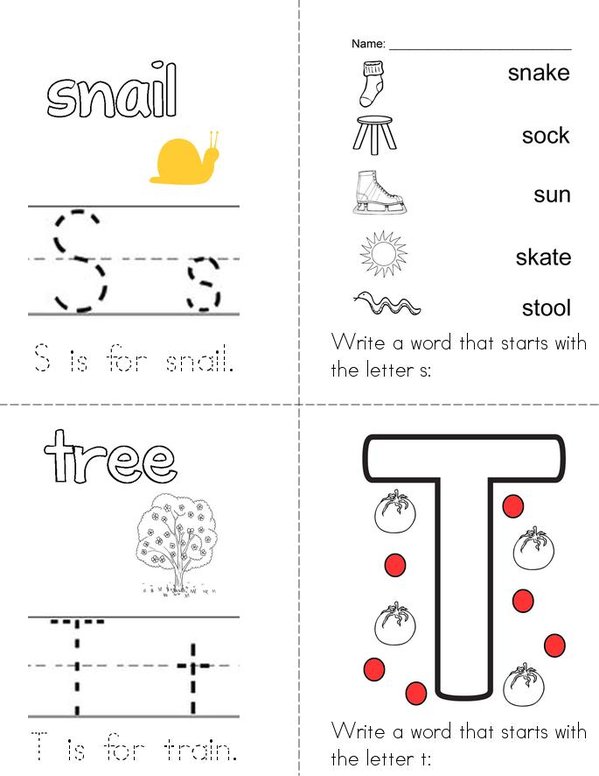 My Book With English Sounds Mini Book - Sheet 10