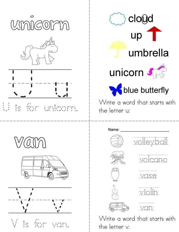 My Book With English Sounds Mini Book - Sheet 11