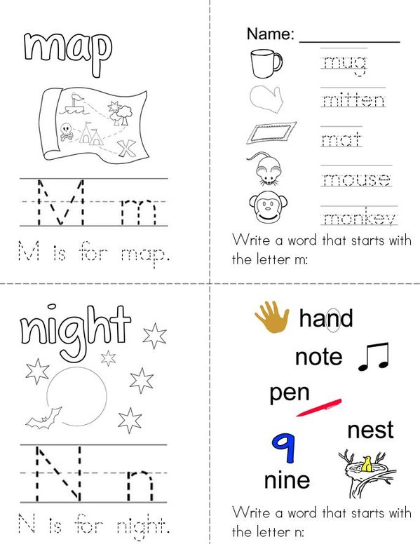 My Book With English Sounds Mini Book - Sheet 7