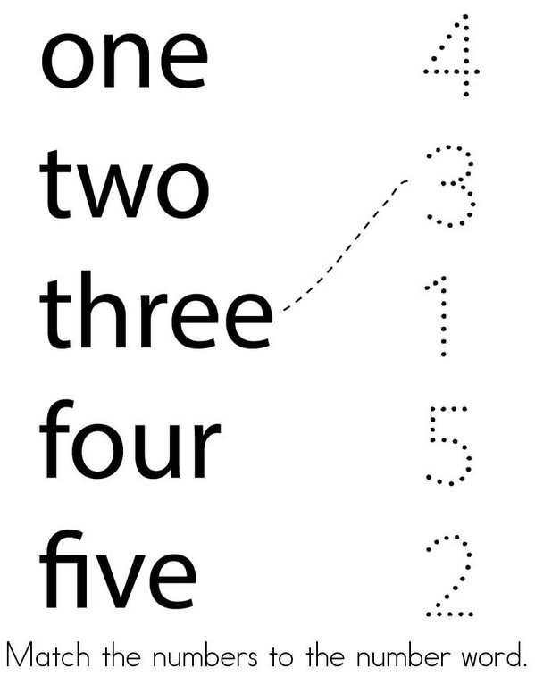 Counting to Five Mini Book - Sheet 13