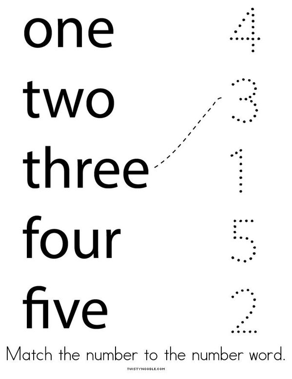 Counting to Five Mini Book - Sheet 14