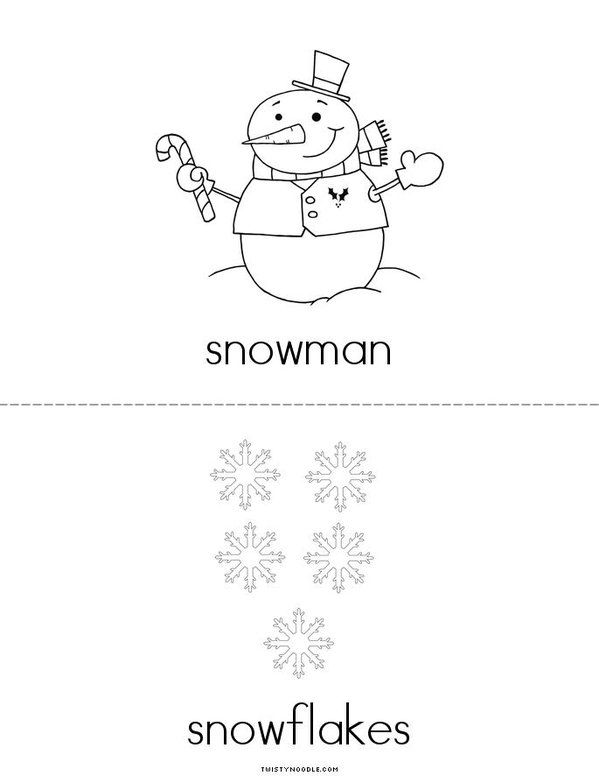 Winter Mini Book - Sheet 2