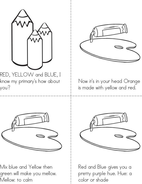 Primary and Secondary's Book Mini Book - Sheet 1