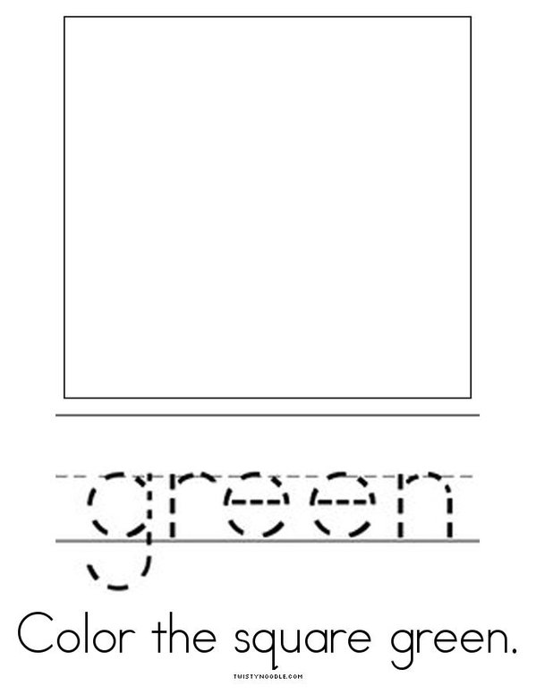 Green Activity Book Mini Book - Sheet 4