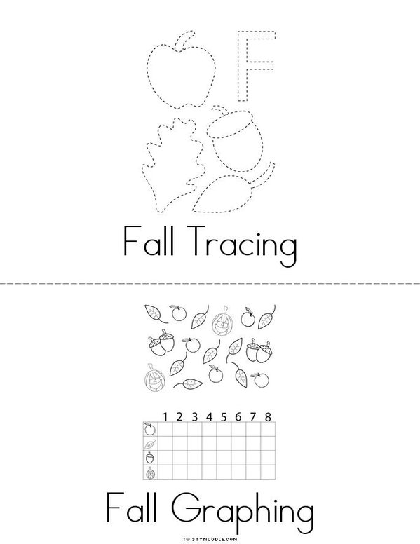 My Fall Activity Book Mini Book - Sheet 2