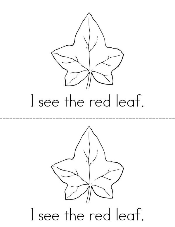 I See Fall Mini Book - Sheet 2