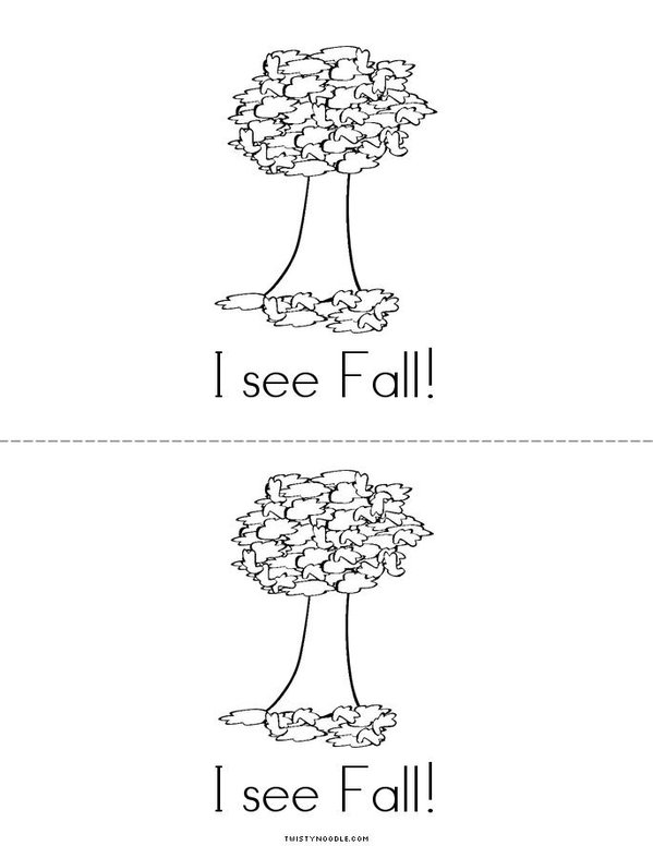 I See Fall Mini Book - Sheet 7