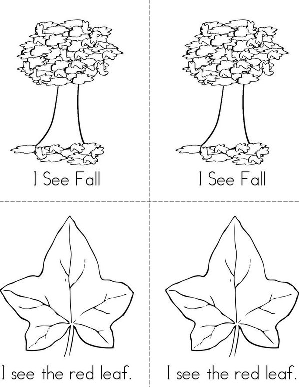 I See Fall Mini Book - Sheet 1