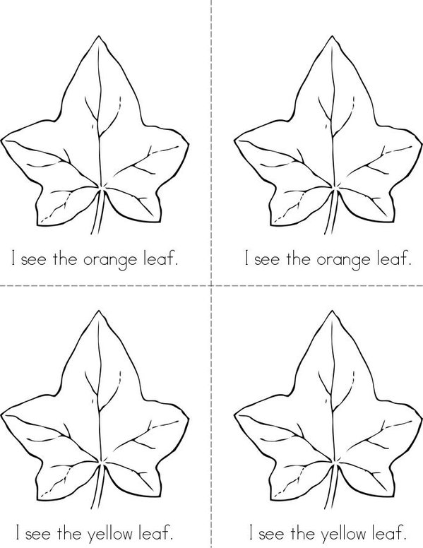 I See Fall Mini Book - Sheet 2