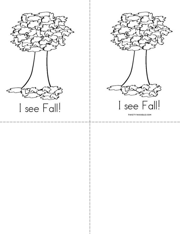 I See Fall Mini Book - Sheet 4