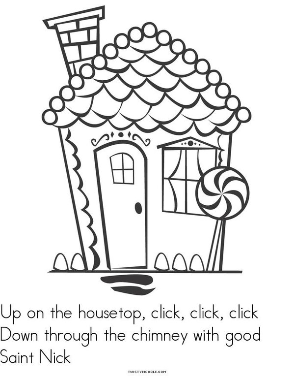 Up on the House Top Mini Book - Sheet 11