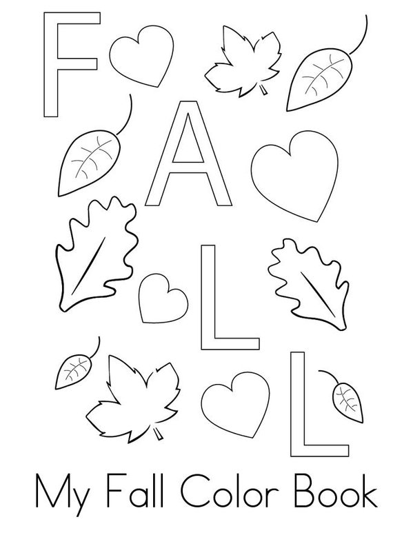 My Fall Color Book Mini Book - Sheet 1