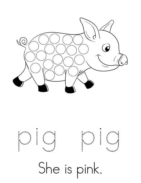 My pig Mini Book - Sheet 3