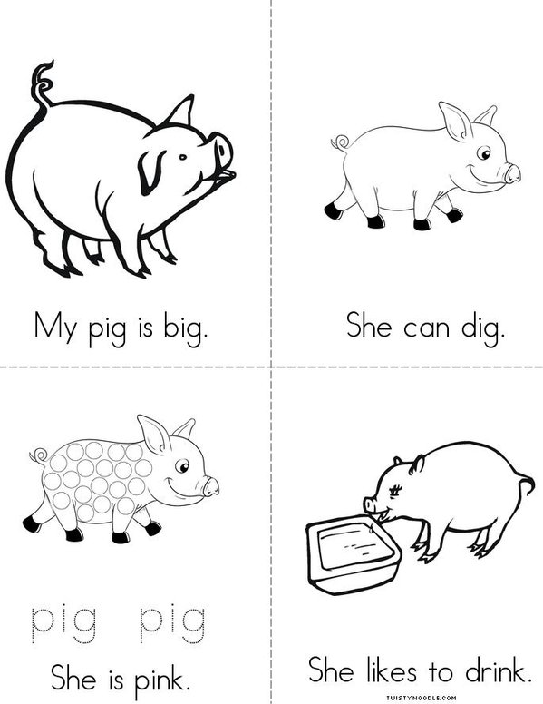 My pig Mini Book